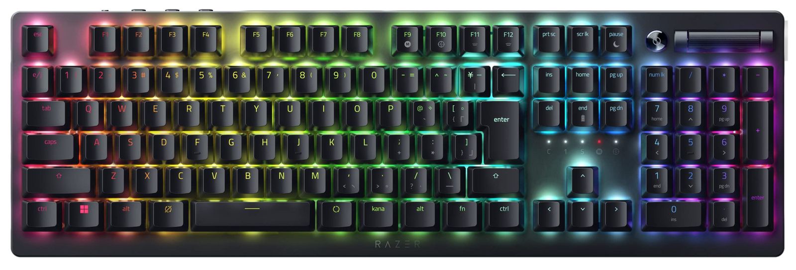 Razer レイザー DeathStalker V2 Pro JP Linear Optical Switch ゲーミングキーボード 薄型オプティカルスイッチ ワイヤレス 2.4GHz Bluetooth Type-C [単品] [フルサイズ(日本語配列)]