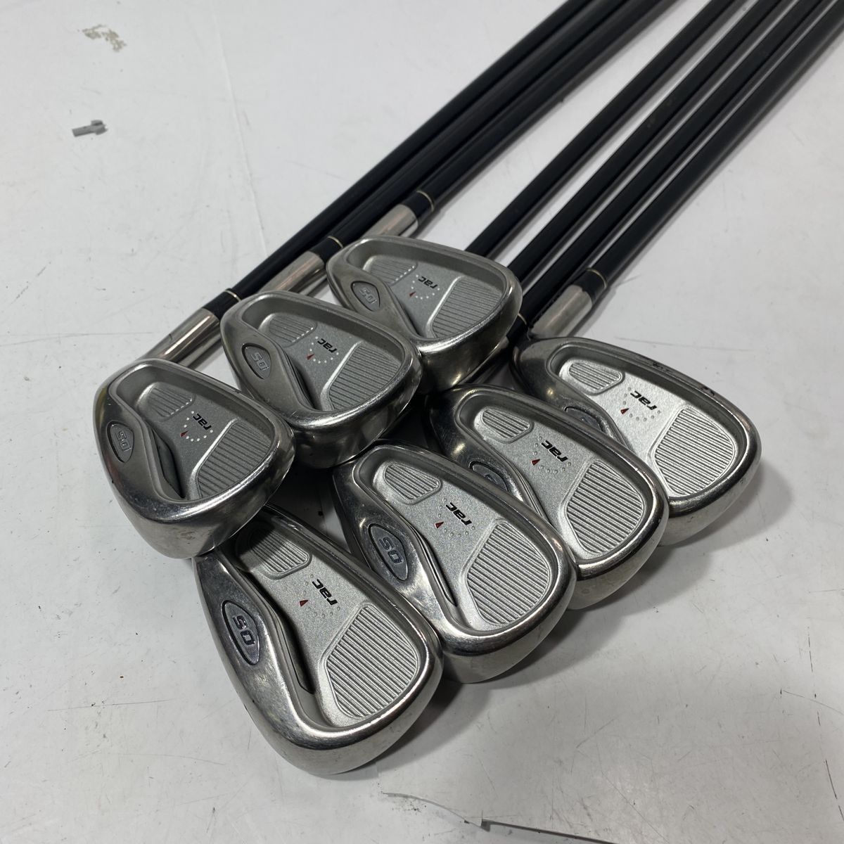 テーラーメイド TaylorMade rac OS アイアン 7本セット 男性右利き 純正カーボン flex R BBL0701/大5553