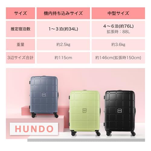 [アメリカンツーリスター] キャリーケース スーツケース ハンドー Hundo スピナー エキスパンダブル S/M