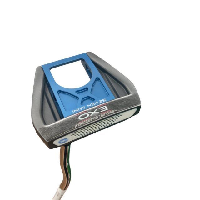 【中古】 オデッセイ EXO SEVEN MINI BLUE 34インチ パター PT STROKE LAB (フレックスその他) メンズ 男性用 右利き 右用 Cランク ゴルフクラブ