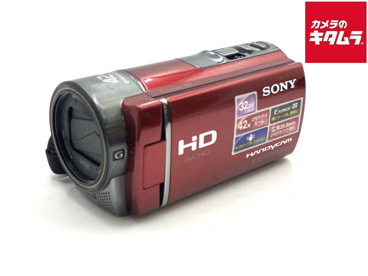 【中古】 【並品】 ソニー HDR-CX180(レッド)
