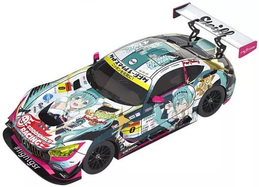 【中古】ミニカー 1/43 グッドスマイル 初音ミク AMG 2018最終戦ver. ZENRIN #0(ホワイト×ブラック)