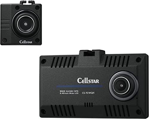 セルスター ドライブレコーダー 前後2カメラ CS-92WQH 370万画素/370万画素 WQHD HDR STARVIS 2.45インチ microSD(64GB)付 駐車監視機能 安全運転支援機能 GPSお知らせ機能(データ更新無料) 日本製 3年保…