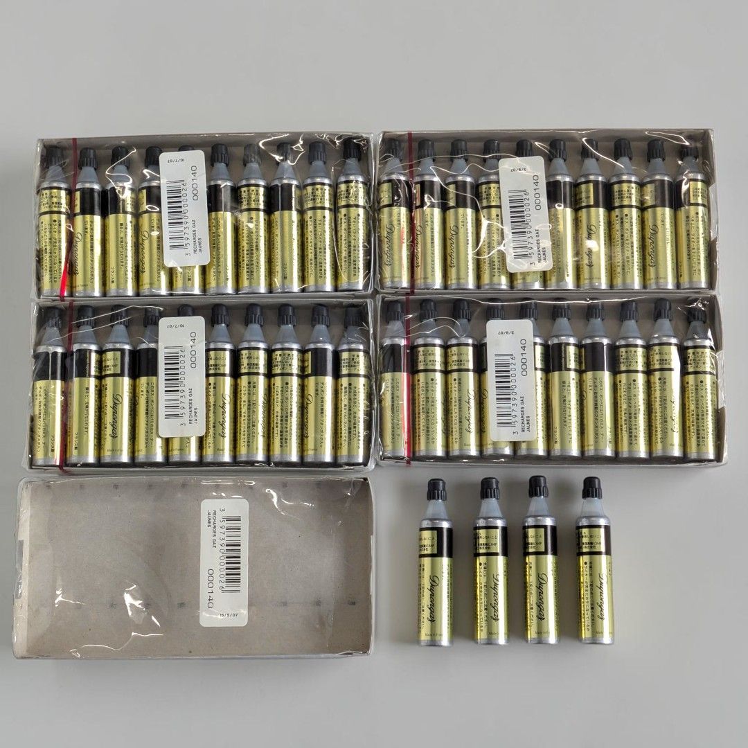 【極美品 】デュポン ガスレフィル 金 ゴールド 43本セット 店舗ストック品 S.T.Dupont デュポン 純正ガスボンベ