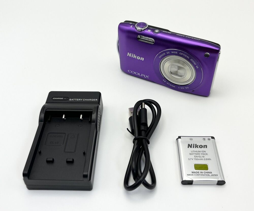 니콘 니콘 디지털 카메라 쿨픽스 S3300 라벤더 퍼플 [라벤더 퍼플] [중고] [아주 좋음] [20300916-081808]
