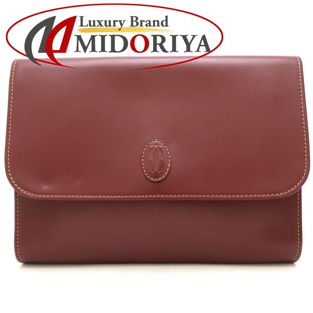 CARTIER カルティエ セカンドバッグ クラッチ マストライン カーフ ボルドー レディース/353491【中古】 8,246円