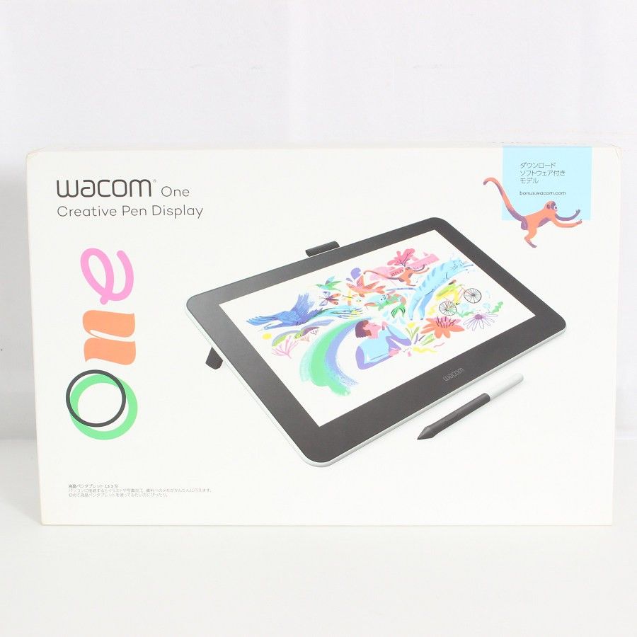 【新品未開封】WACOM One Creative Pen Display DTC133W0D 液晶ペンタブレット ホワイト 液タブ ワコム 本体 20,213円