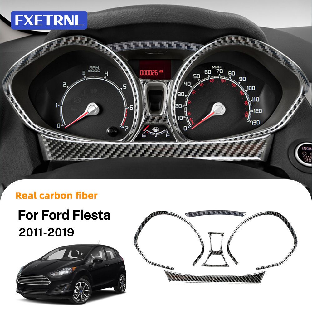 フォード フィエスタ MK6/MK7 2011-2019 スピードメーターフレーム ソフトカーボン柄
