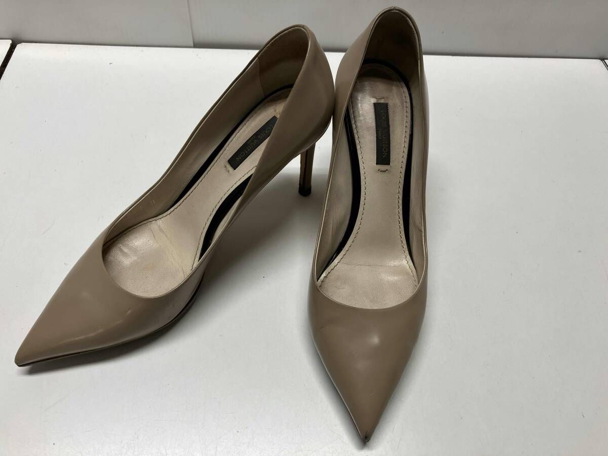 LOUIS VUITTON SC1123 ハイヒール ベージュ系 サイズ37 1/2 ヒール高さ約8.5cm ピンヒール