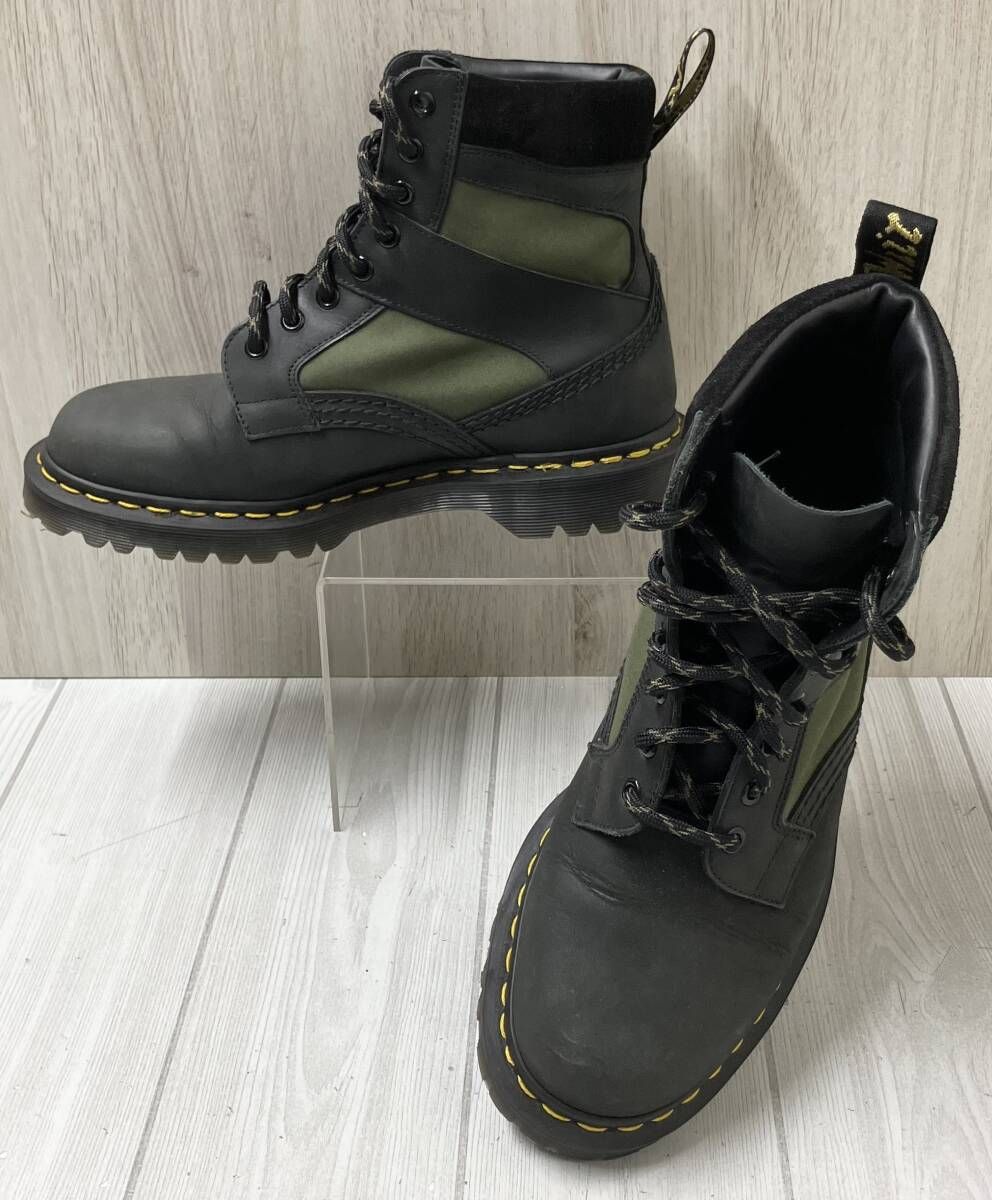 Dr.Martens 1460 MADE IN ENGLAND PADDED PANEL LACE UP BOOTS Ventile ドクターマーチン ブーツ サイズ7 約26.0cm ブラック 英国製 8