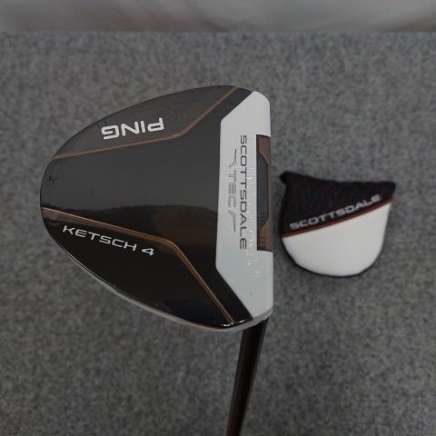 未使用品 日本仕様 PING ピン SCOTTSDALE TECパター KETSCH 4 黒ドット スコッツデール テック ケッチ4 パター SuperStroke Tour 2.0 PTグリップ付