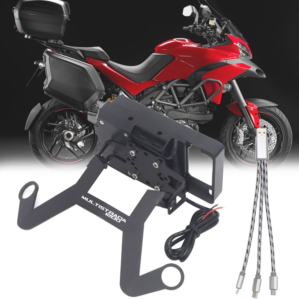 Ducati Multistrada 1200 2013/2014 用 フロントスタンドホルダー スマートフォン対応