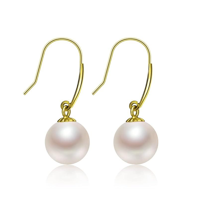 AOBOCO ピアス イヤリング 揺れる 真円 本真珠 パール 真珠 ゴールド 18ｋ 18金 ブランド エレガント レディース 人気 高級ジュエリー 女性 誕生日 結婚祝い プレゼント ギフト ゴールド