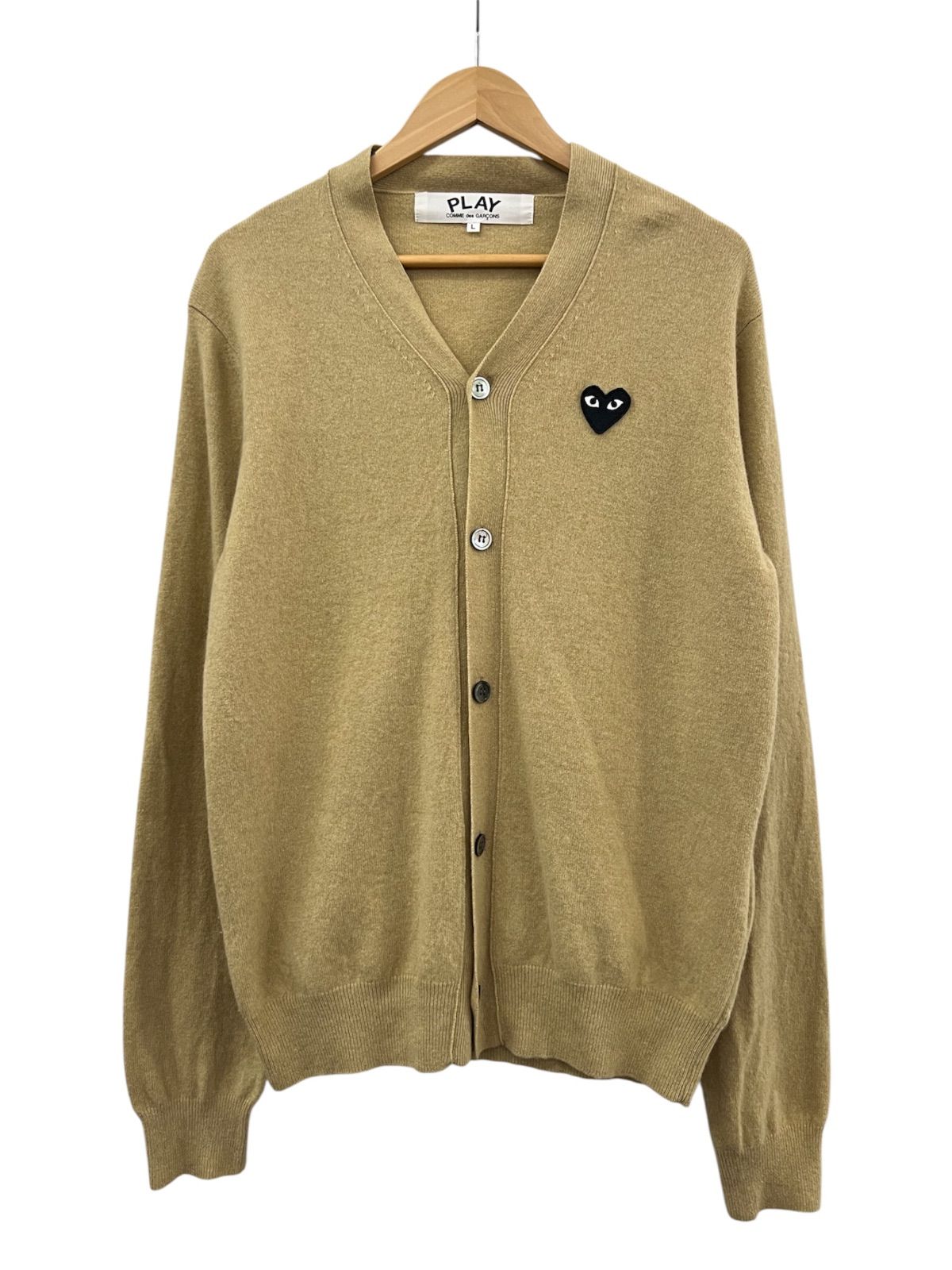 PLAY COMME des GARCONS 　プレイ・コム・デ・ギャルソン　CARDIGAN（BEIGE）