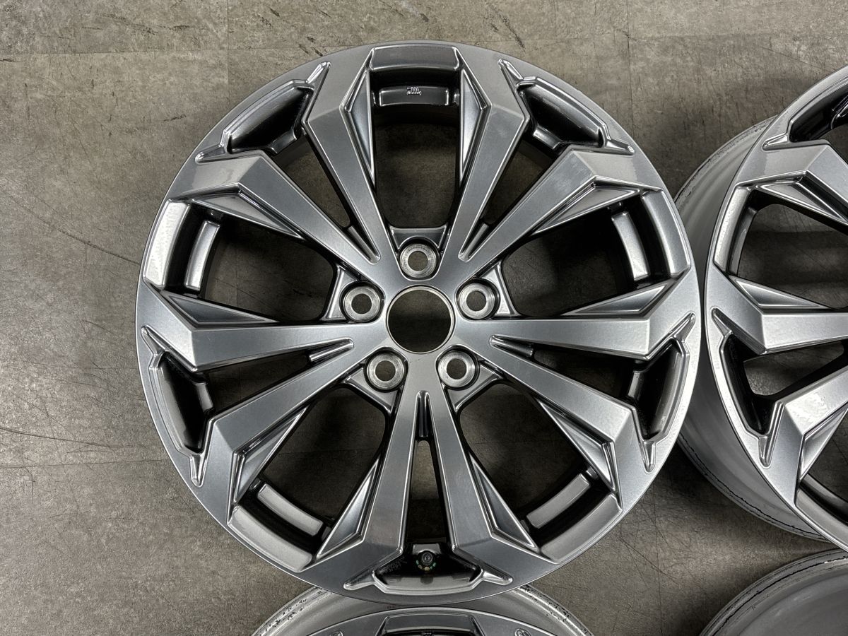 【新車外し品】トヨタ RAV4 Gグレード 後期 純正 18in 7J +35 PCD114.3 4本 ハリアー ヴァンガード SAI カローラクロス ヤリスクロス 流用
