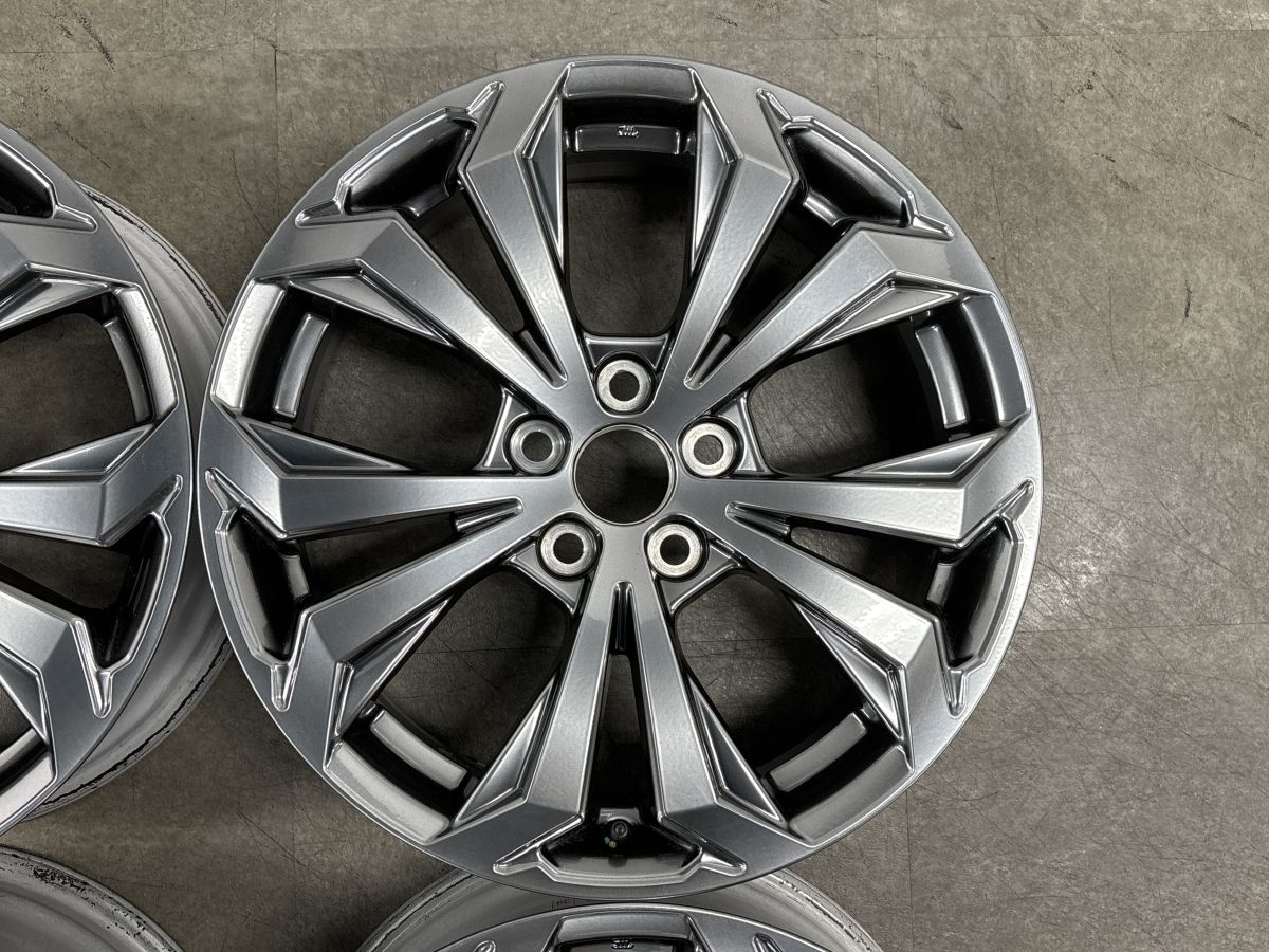 【新車外し品】トヨタ RAV4 Gグレード 後期 純正 18in 7J +35 PCD114.3 4本 ハリアー ヴァンガード SAI カローラクロス ヤリスクロス 流用