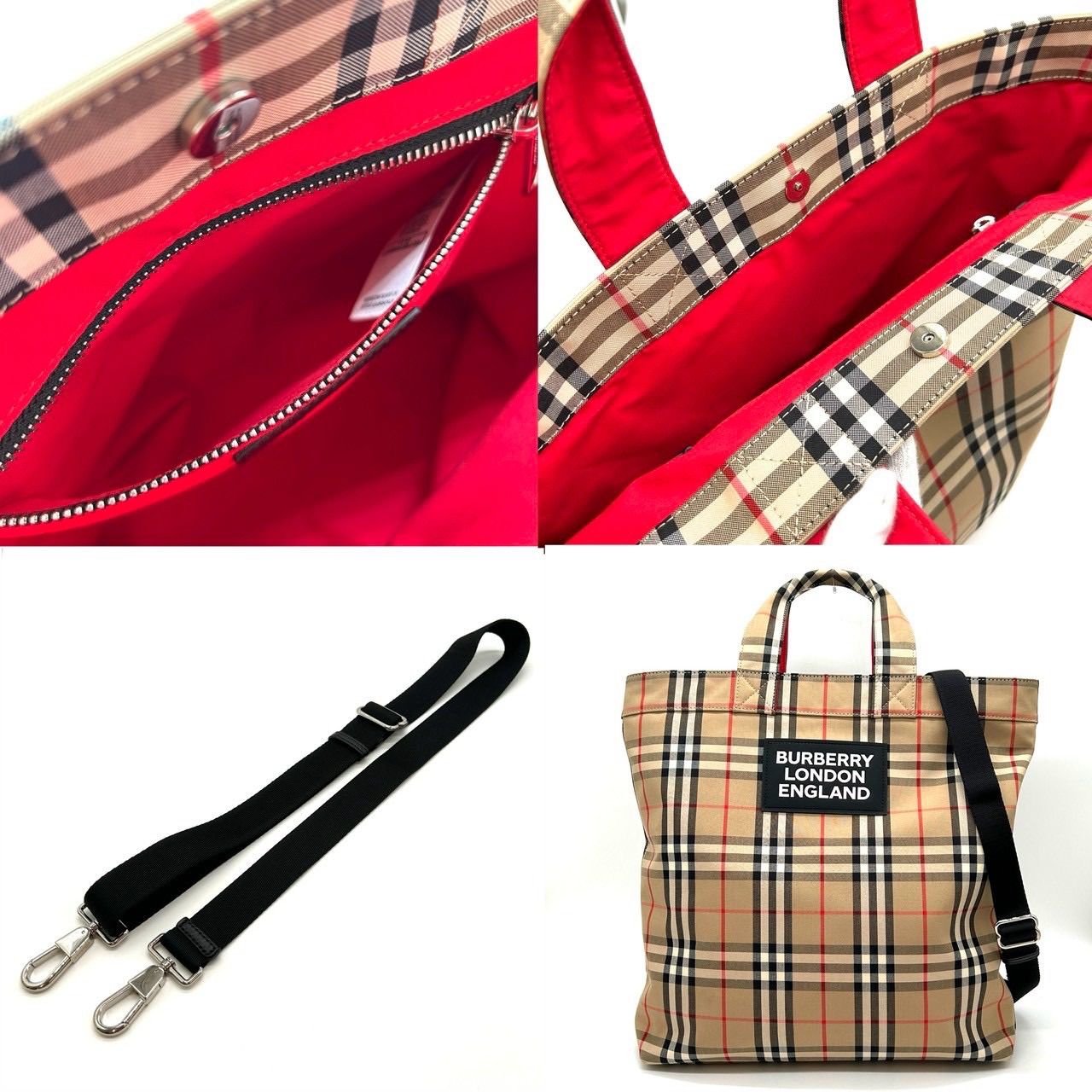 BURBERRY バーバリー ノバチェック 2WAY ハンドバッグ 8017740 ロゴ 