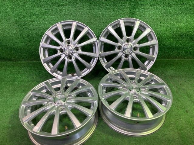 WEZEN 軽自動車 ホイール アルミ シルバー 14インチ 4.5J 4穴 4本 100 +45