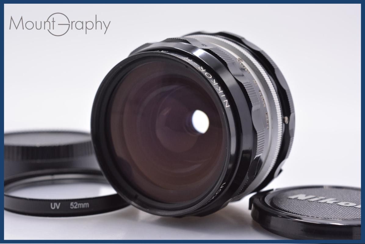 【動作保証】 ニコン Nikon NIKKOR-H C Auto 28mm F3.5 Ai 前後キャップ&レンズフィルター付 同梱無料 #my1163