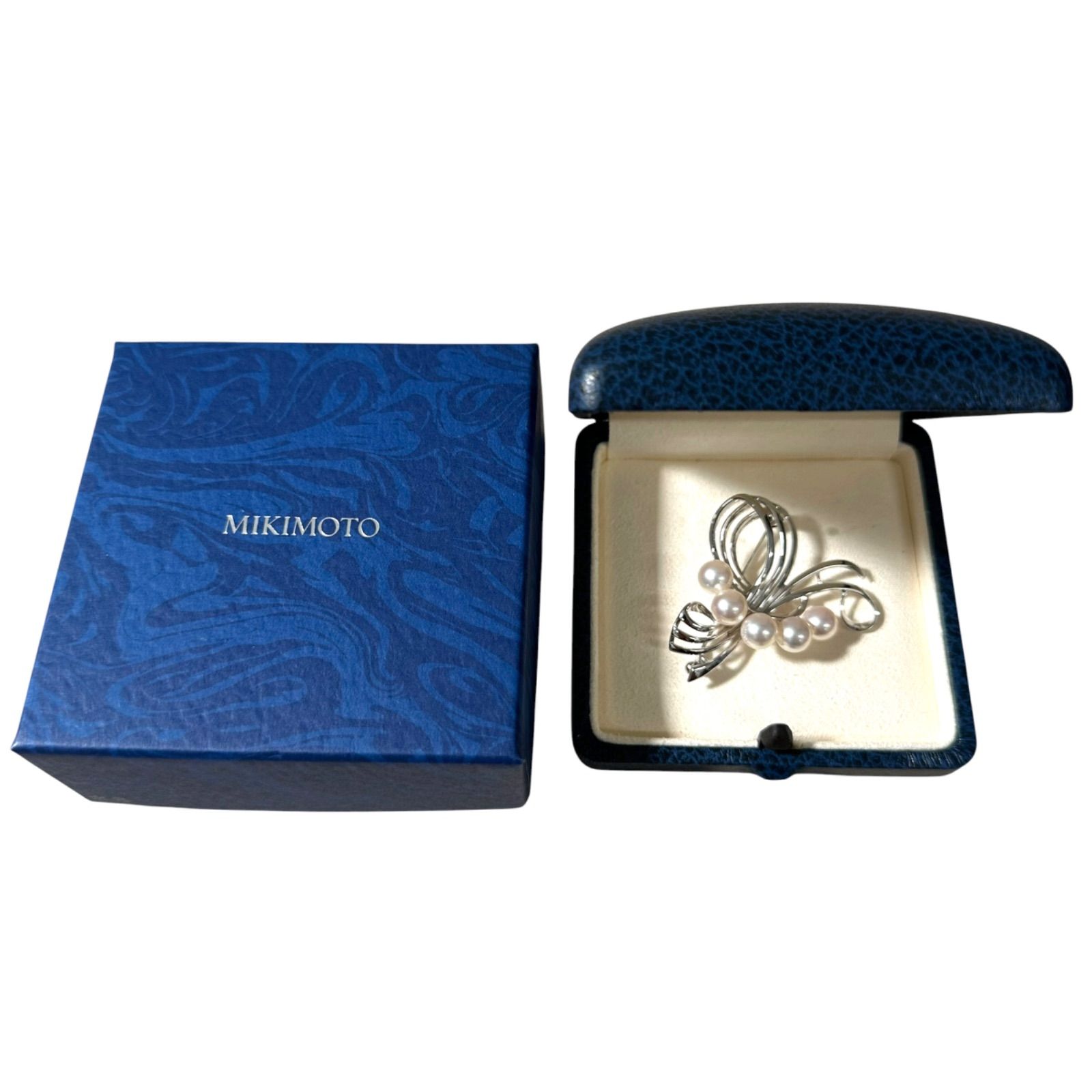 ✨美品✨MIKIMOTO アコヤ真珠　ミュージック　リボン　ブローチ　シルバー　SV925 21,900円