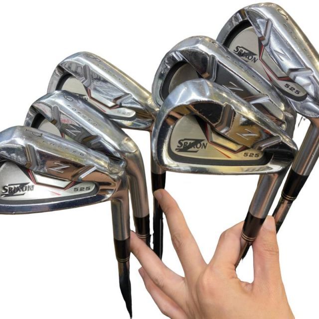 【中古】 ダンロップ SRIXON Z525 6S アイアンセット IR 純正特注シャフト (フレックスS) メンズ 男性用 右利き 右用 Cランク ゴルフクラブ