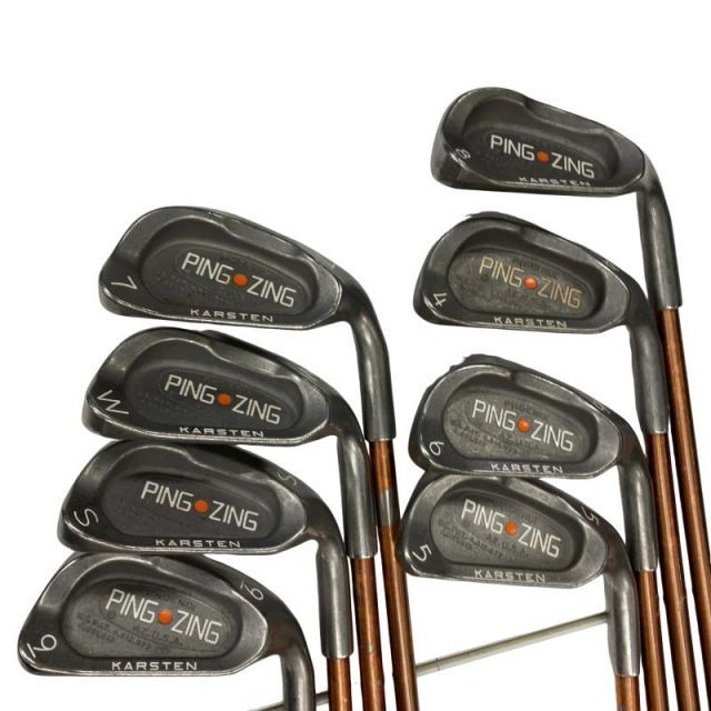 【中古】 ピン ZING ステンレス 9S アイアンセット IR リシャフト (フレックスその他) メンズ 男性用 右利き 右用 Dランク ゴルフクラブ