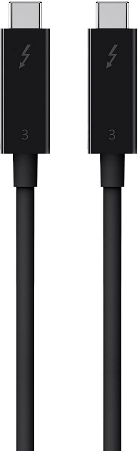 Belkin Thunderbolt 3ケーブル 高速 40Gbps 100W出力 5K /ウルトラHD対応 2m ブラック F2CD085bt2M-BLK [2.0m]