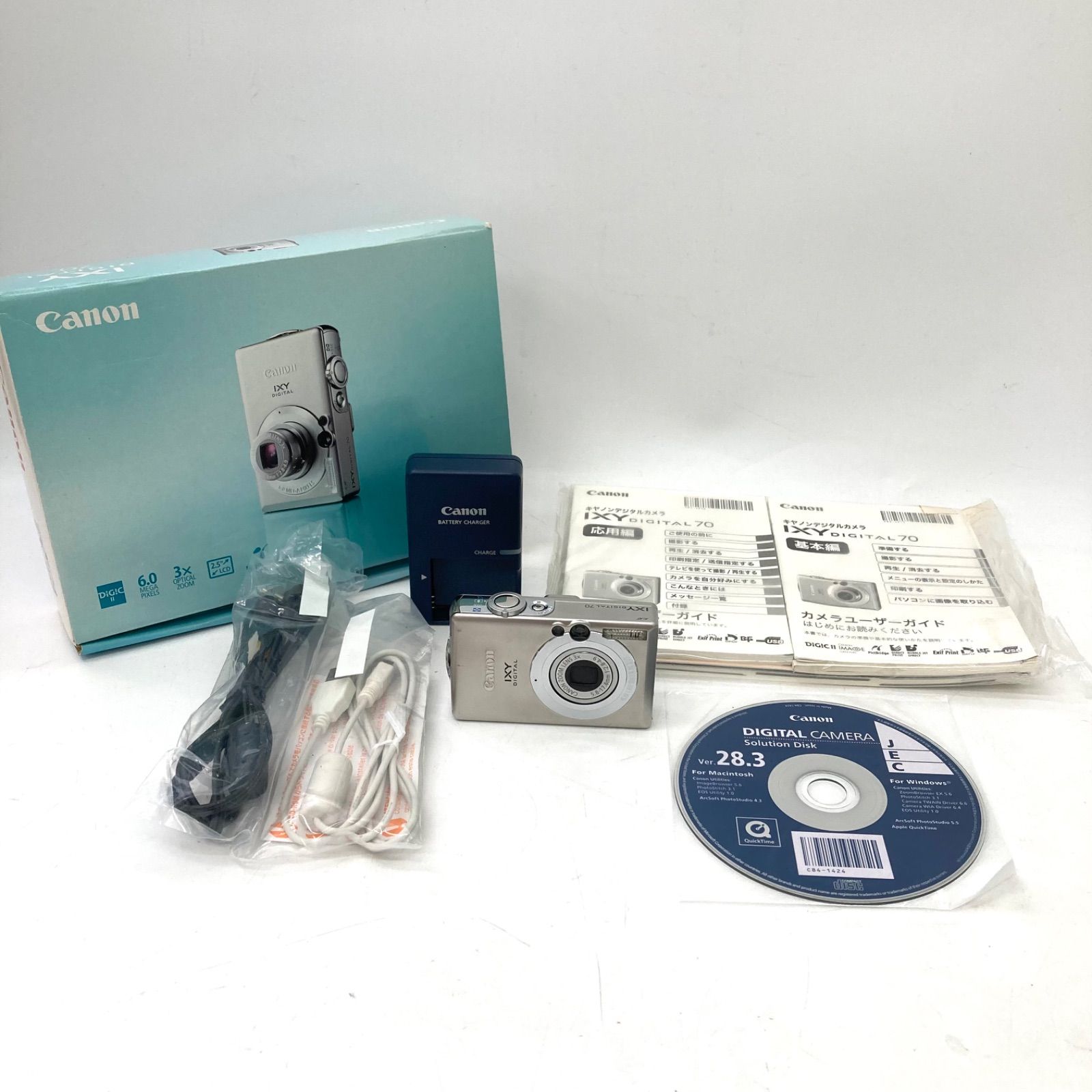 [캐논] 캐논 IXY DIGITAL 70 컴팩트 디지털 카메라 실버 작업 제품 ☆③