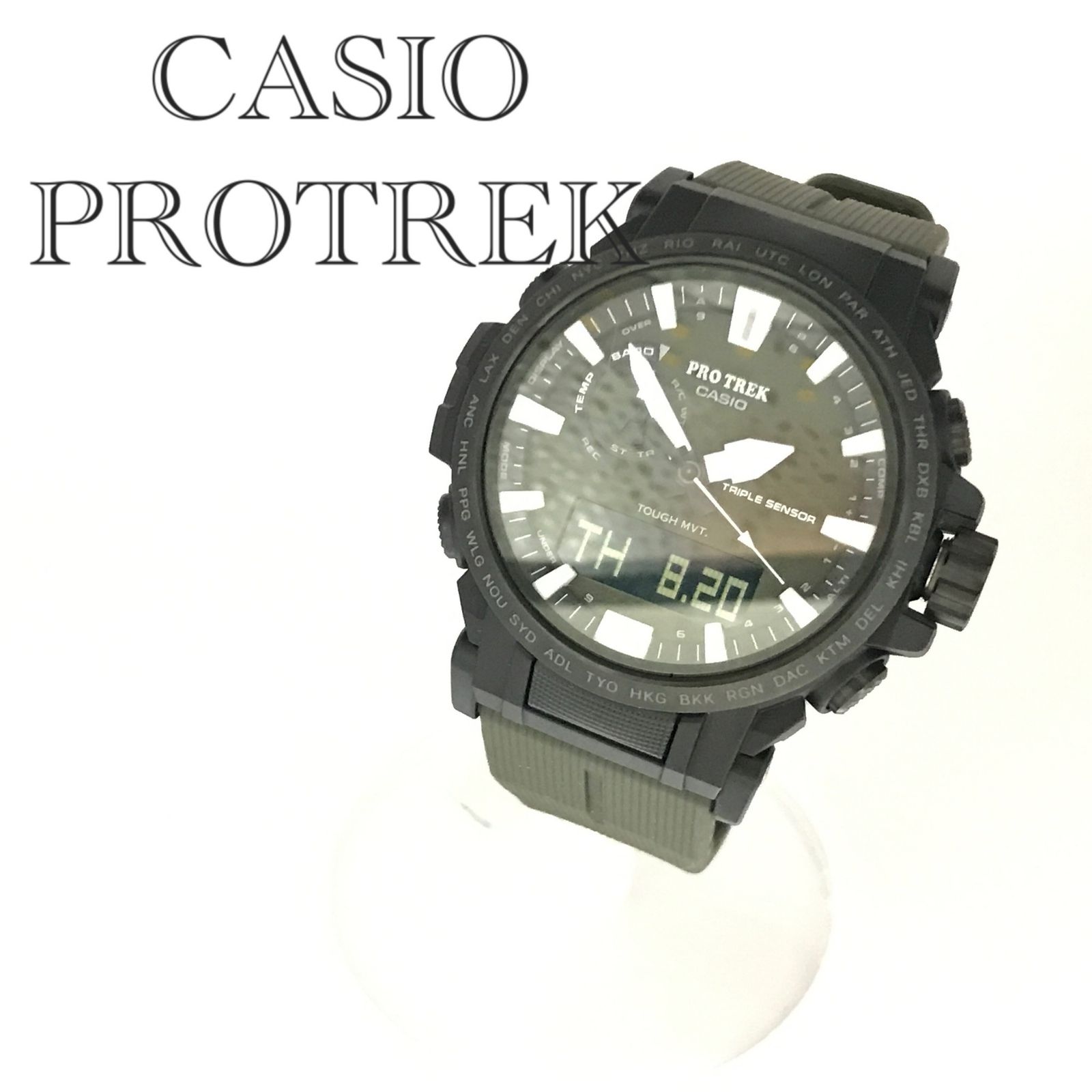 CASIO カシオ PRO TREK プロトレック PRW-61Y-3JF 電波時計 タフソーラー クライマーライン 腕時計 メンズ_233 20,160円