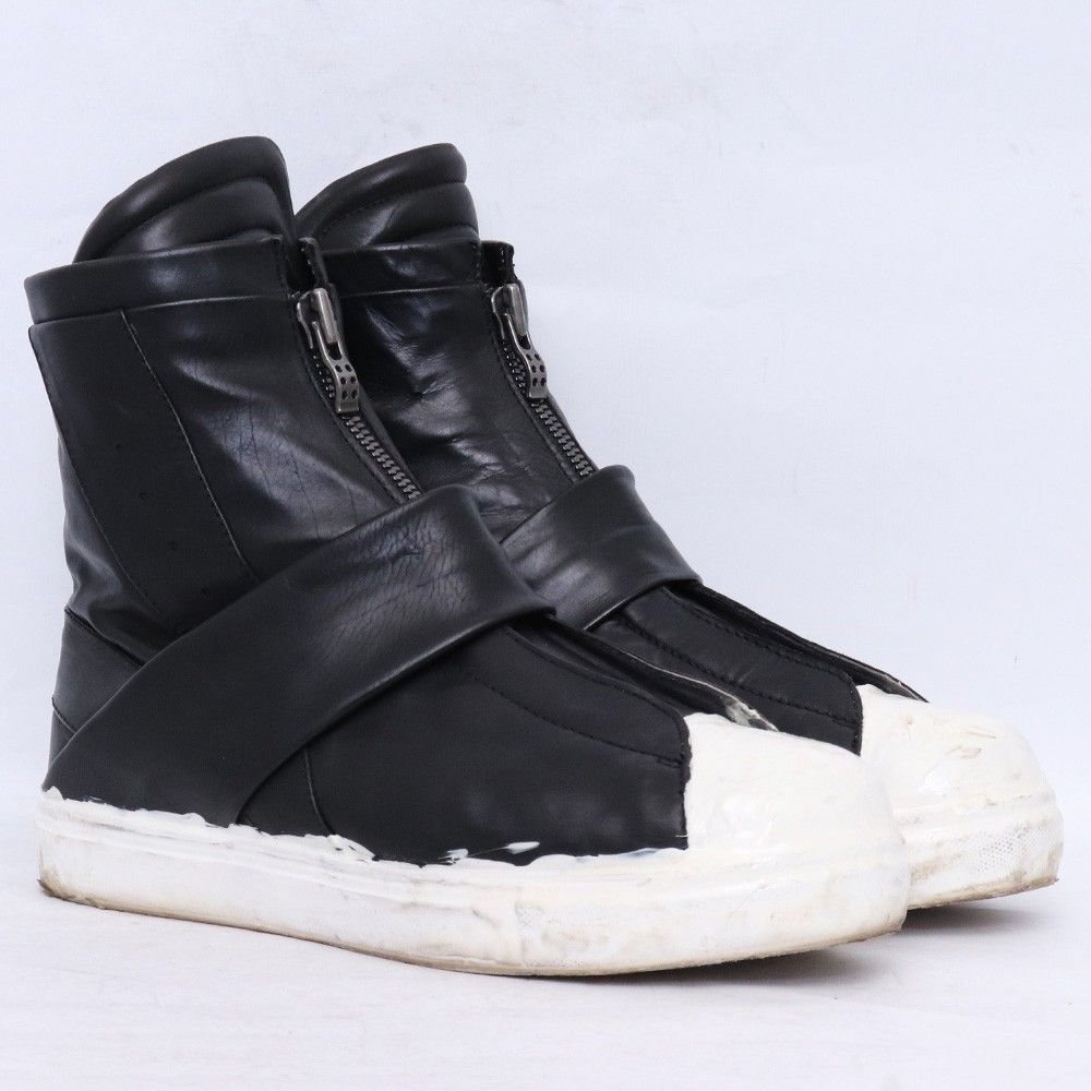 DEVOA sneakers calf leather size 42 black FW-AECS