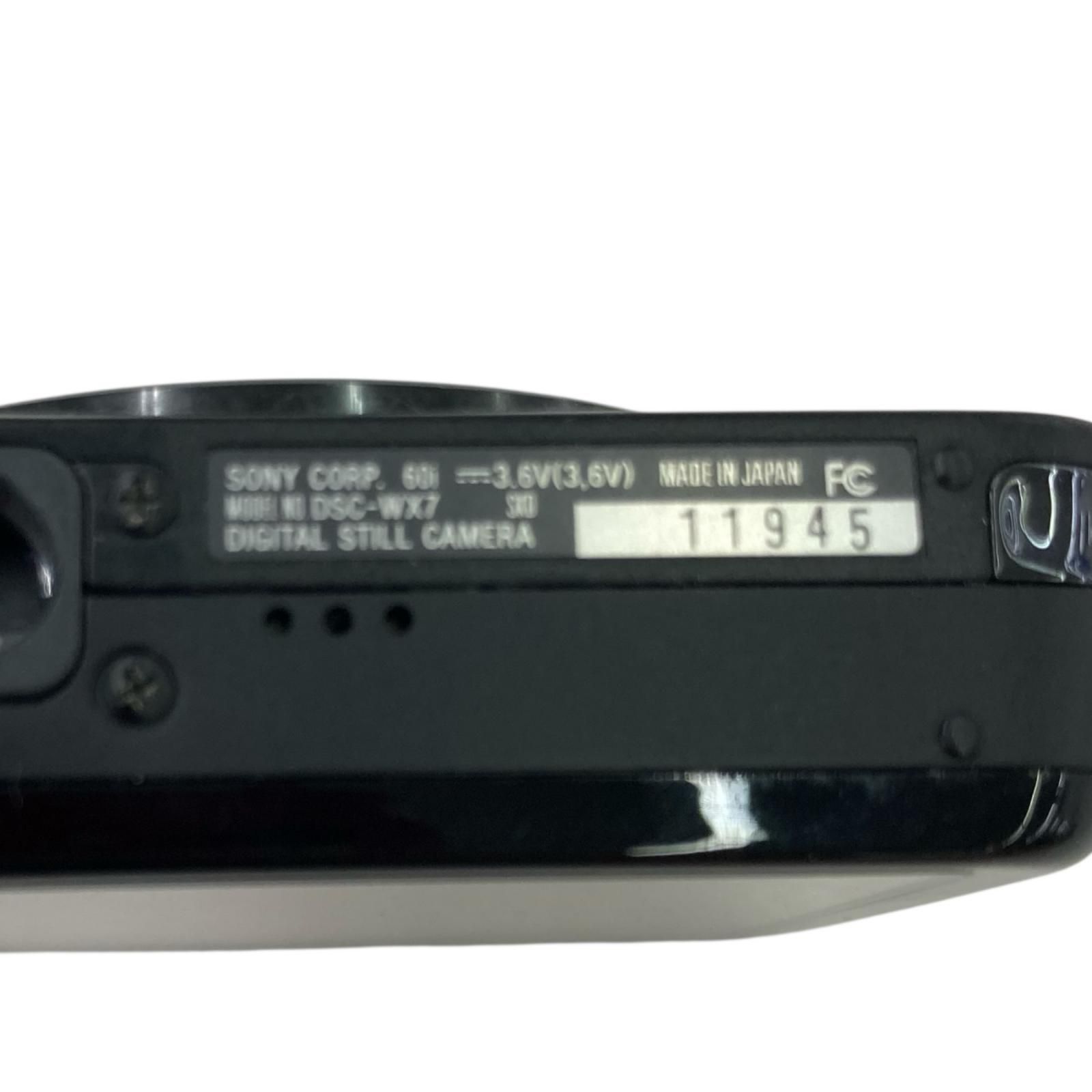SONY Cyber-shot DSC-WX7 本体 デジカメ 動作未確認 186000 動作未確認 SONY ソニー デジタルカメラ cyber-shot ブラック