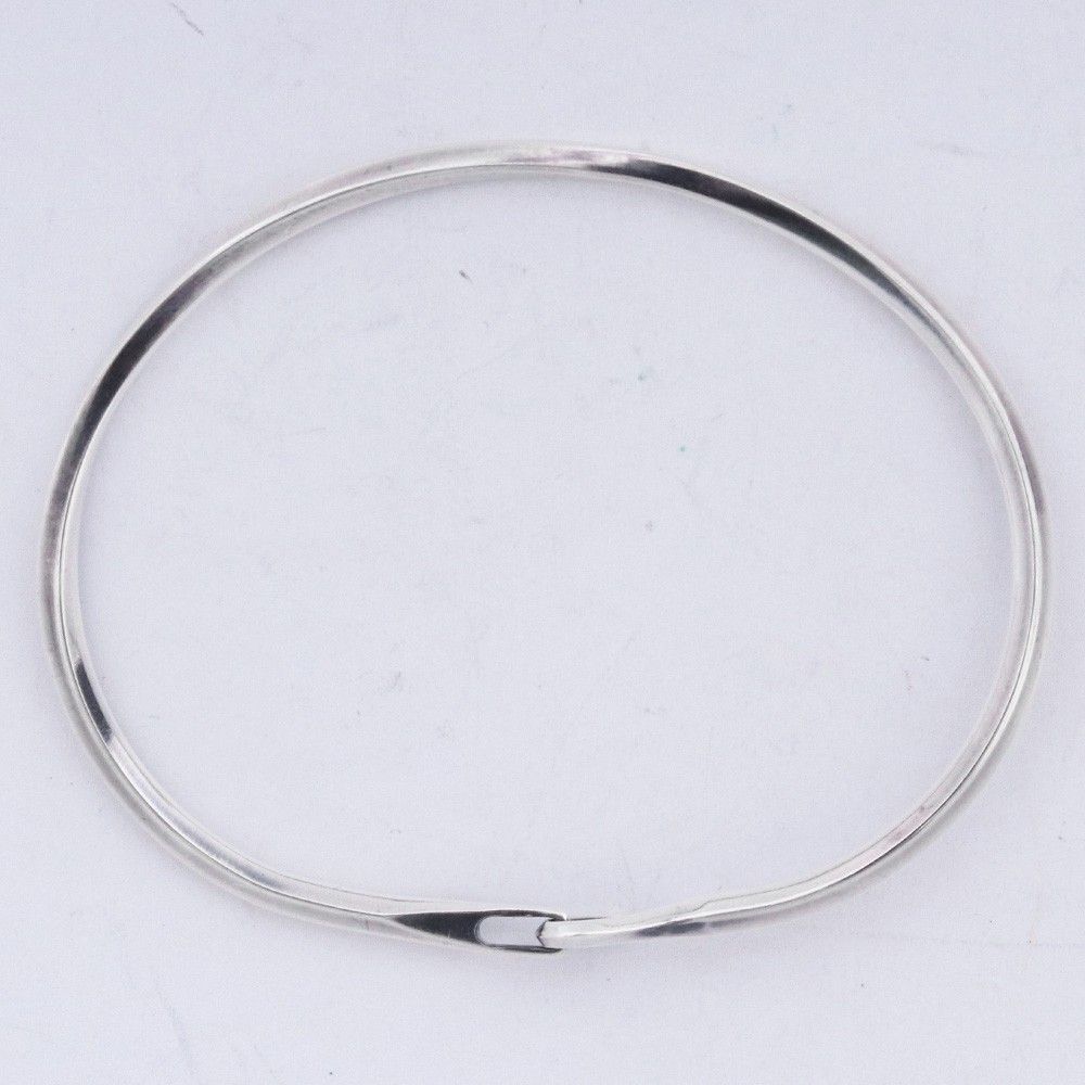WERKSTATT:MUNCHEN bangle side hook twisted S/M シルバー WE4641EU00002