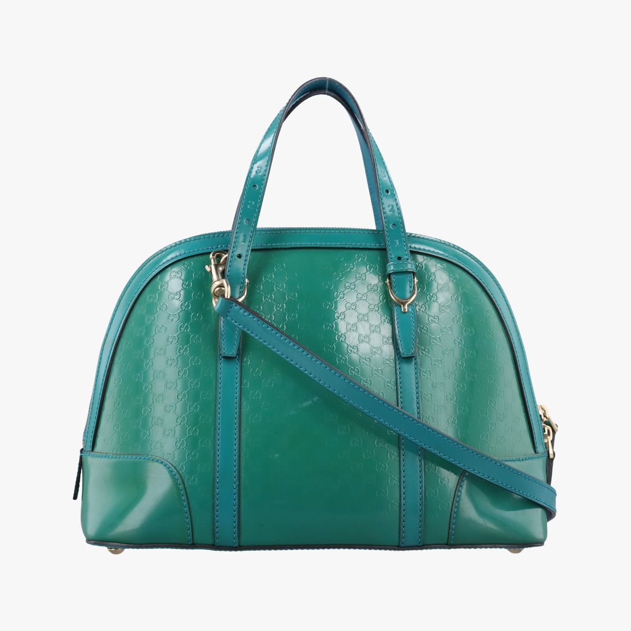 グッチGucciマイクログッチシマ グリーン パテント 309617 E016345977 29,250円