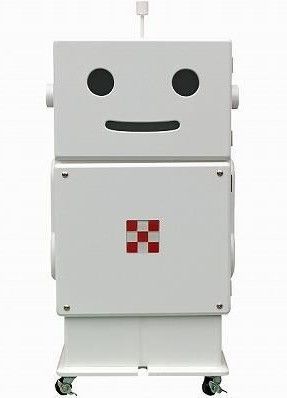 OPENセール 展示品アウトレット ロボット型収納キャビネット ロビット ホワイト