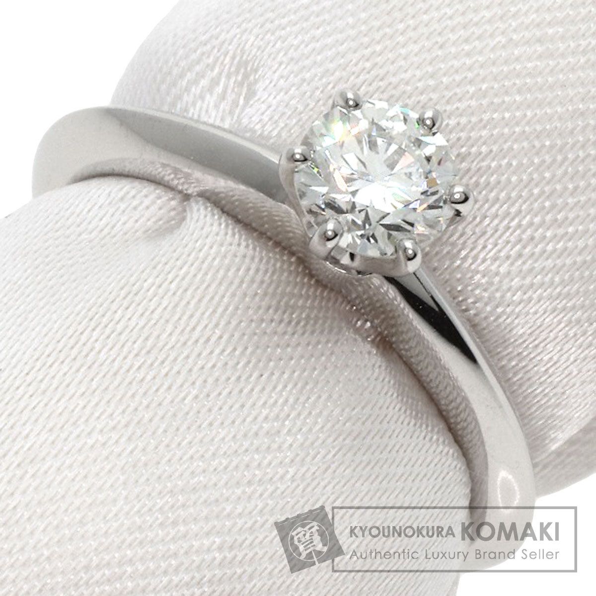 TIFFANY&Co. ティファニー ソリティア 1P ダイヤモンド リング・指輪 PT950 レディース [中古] 103,549円