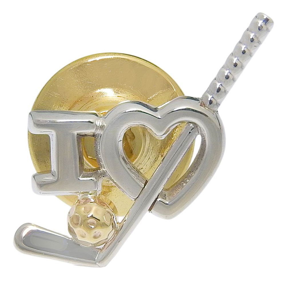 【TIFFANY&Co.】ティファニー I LOVE ゴルフ シルバー925 ユニセックス タイピン