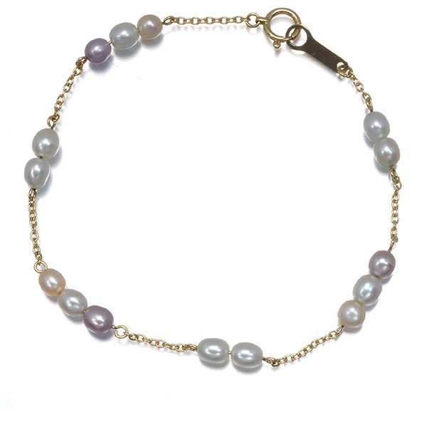 TASAKI タサキ ブレスレット パール 真珠 3.7-4.2mm ステーション K18YG #200050 28,258円