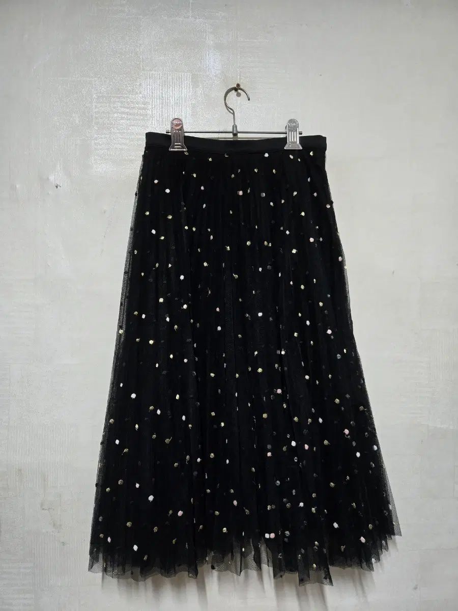 ORR ブラック ドット チュール スカート S M 7,300円