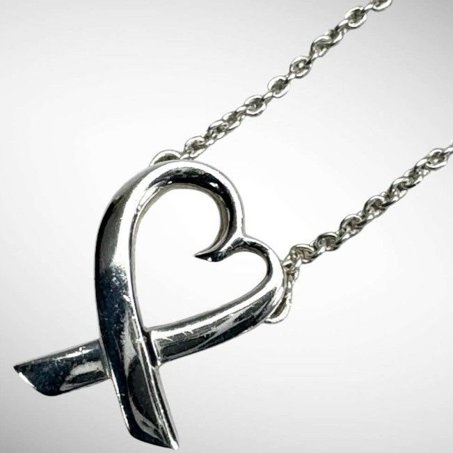 ティファニー パロマピカソ ラビングハート ネックレス 純正チェーン SV925 純正チェーン・箱袋付】TIFFANY ティファニー ラビングハート
