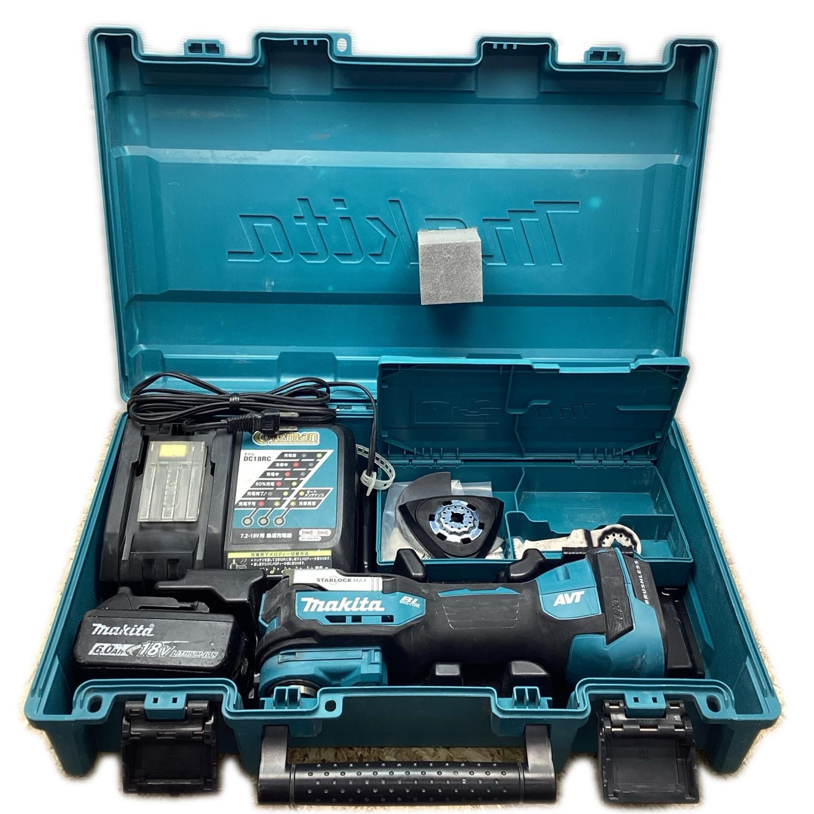 MAKITA マキタ 18V充電式マルチツール TM52DRG ブルー 傷や汚れあり バッテリージャンク