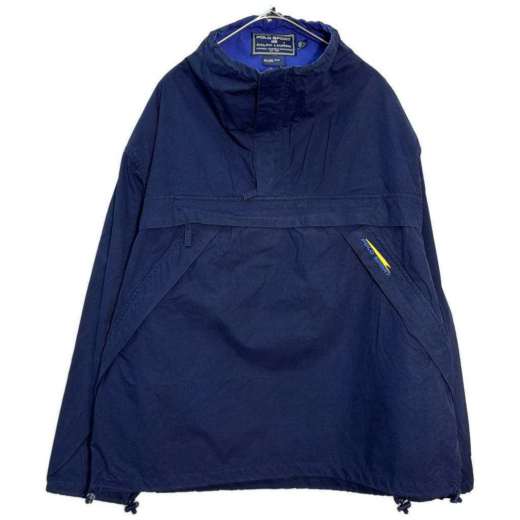 POLO SPORT ポロスポーツ ラルフローレン ハーフジップ プルオーバージャケット ネイビー(メンズ XL)中古 古着 Y6588 7,387円
