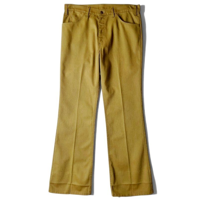 80s Levis カツラギ 517 1837 スタプレ フレア パンツ W36 L32 / 80年代 リーバイス ビンテージ STA-PRES TALON タロン ブラウン