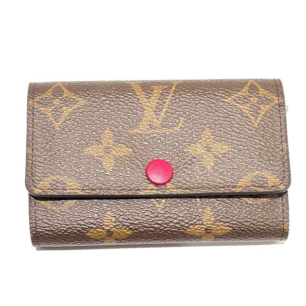 LOUIS VUITTON ルイ・ヴィトン ミュルティクレ6 モノグラム M60701 キーケース モノグラムキャンバス フューシャ レディース【中古】432