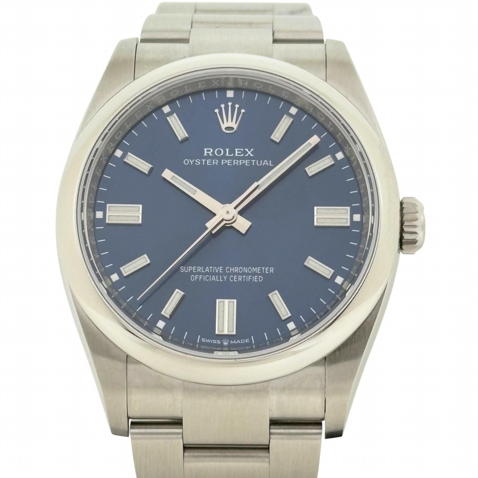 ROLEX ロレックス オイスター パーペチュアル 126000 36ｍｍ ブルー ステンレススチール 自動巻き メンズ 【中古】200