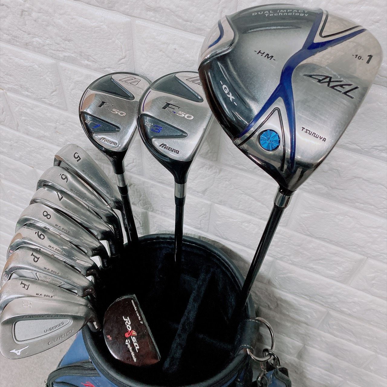 ゴルフクラブ メンズ セット TSURUYA ツルヤ MIZUNO ミズノ 12本 初心者 キャディバッグ