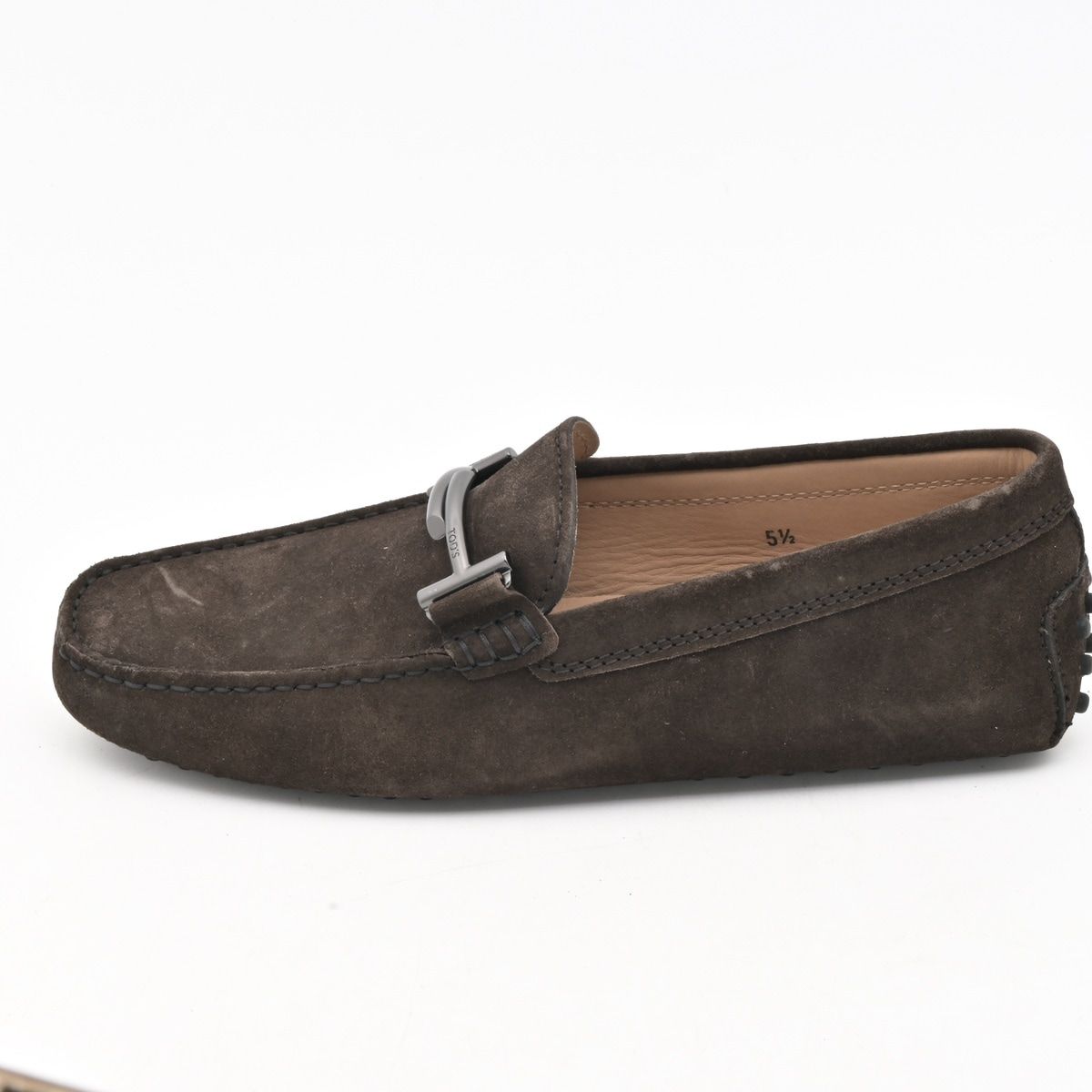 TOD'S(トッズ) ドライビングシューズ 5 1/2 メンズ - ダークブラウン