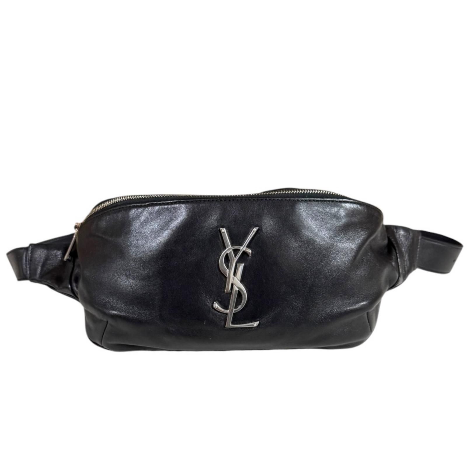 サンローラン ボディバッグ レザー PLB590076・0919 ブラック メンズ SAINT LAURENT 中古 サンローラン