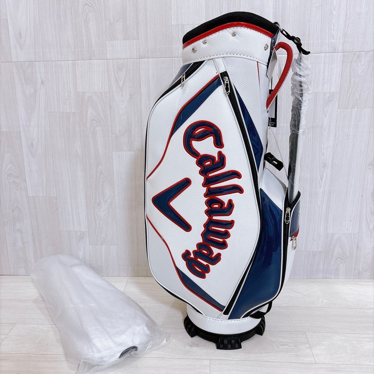 Brand New Unused Callaway Callaway Caddy Bag, 9 Type, 5 Split Cart, White, G-0906