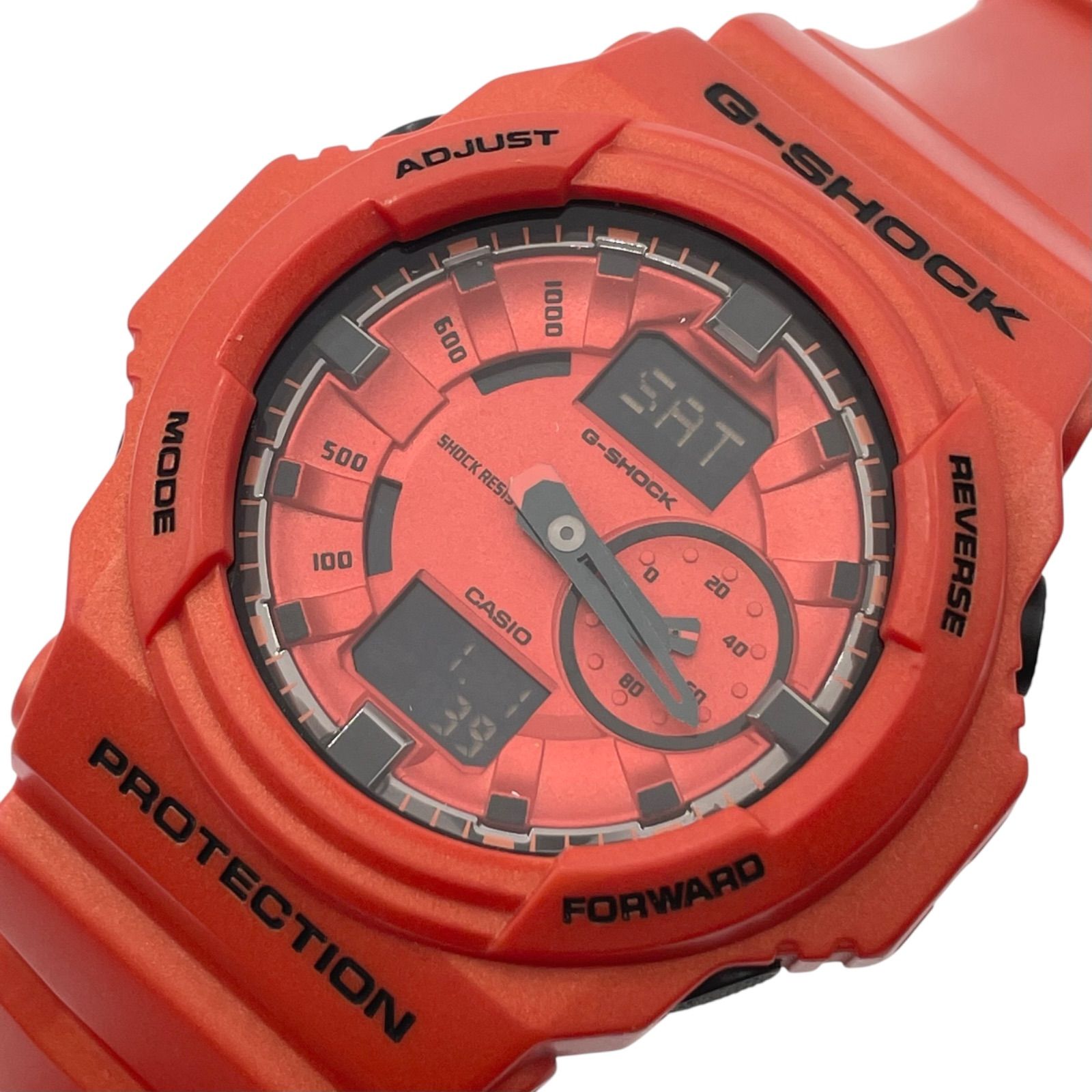 稼働/新品電池/訳有 カシオ G-SHOCK GA-150A オレンジ メタリック デジタル 2針 腕時計 【ag4】