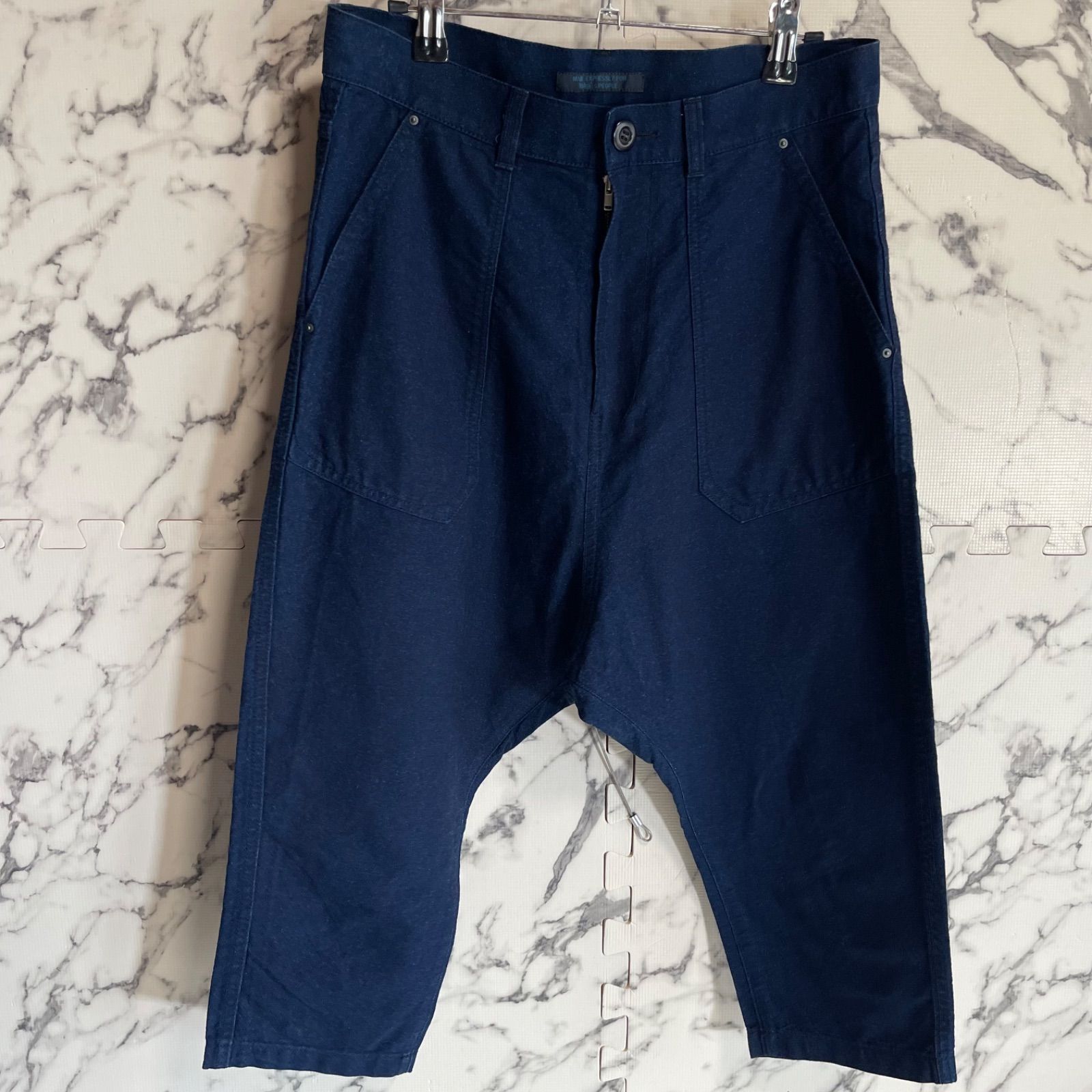 Yohji Yamamoto POUR HOMME サルエル クロップドパンツ 紺 1 日本製 7,884円